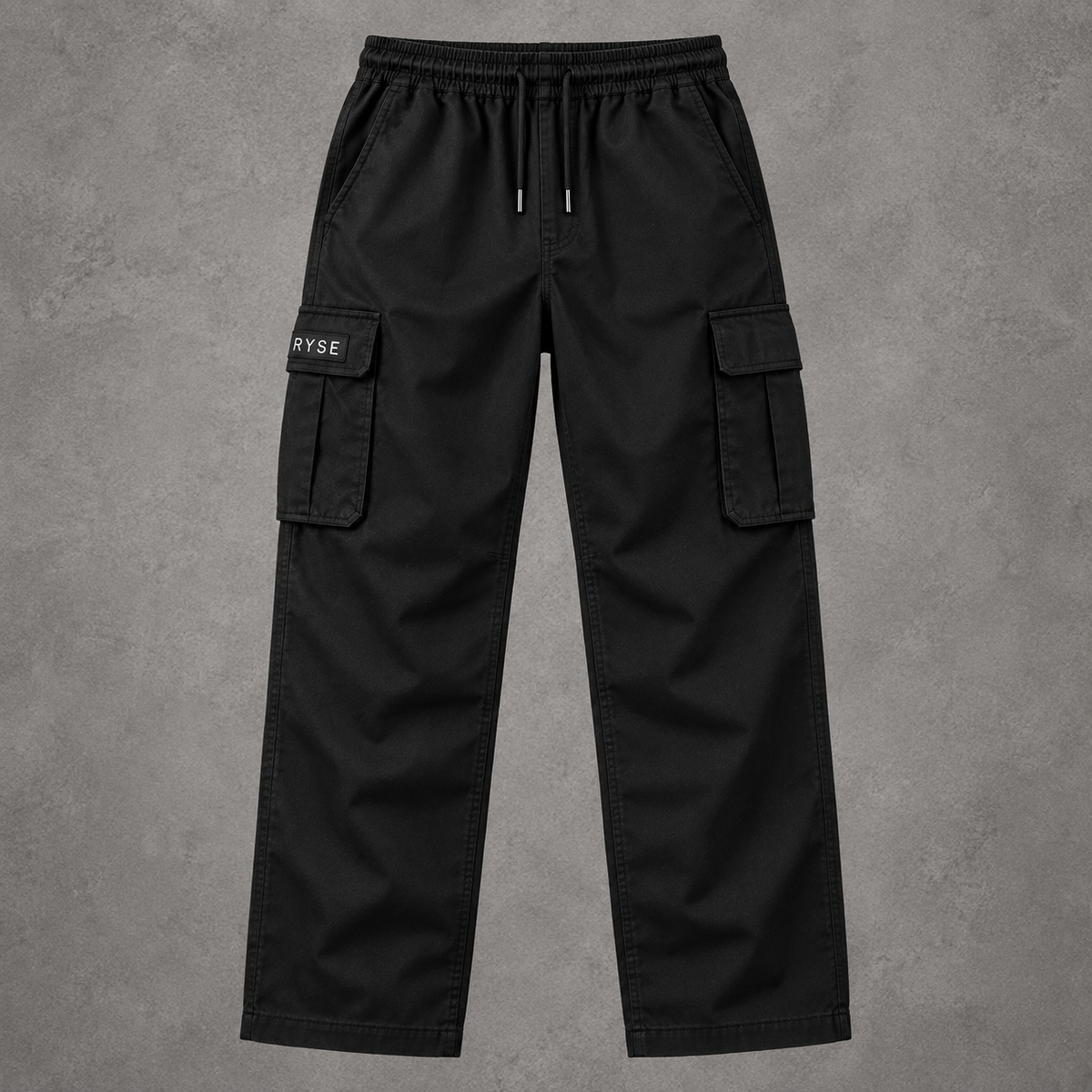 RYSE Core Cargo Trousers — Black