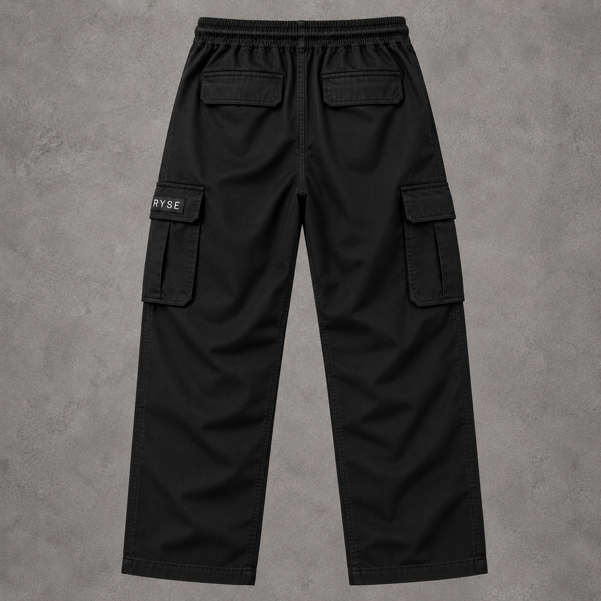 RYSE Core Cargo Trousers — Black