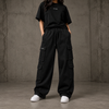 RYSE Essential Black Cargo Trousers-WOMEN